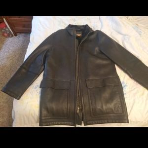 Mens MK leather coat